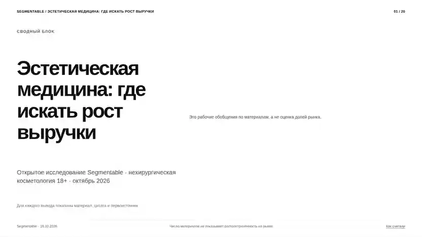 Слайд: Открытое исследование рынка. Закрытые данные размыты